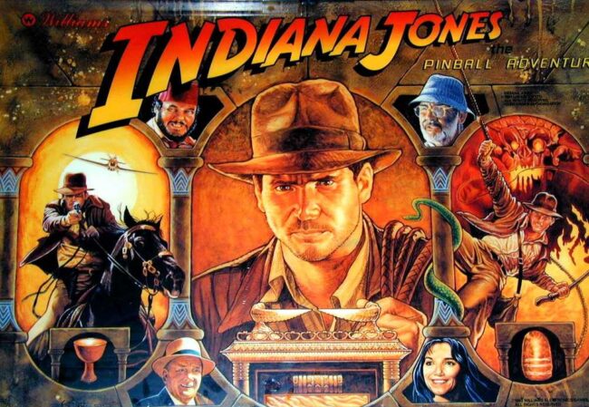 indiana jones backglass