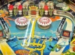 Visão frontal da máquina de pinball Galaxy Ranger da Bally de 1946, mostrando o backglass ilustrado e o playfield clássico.