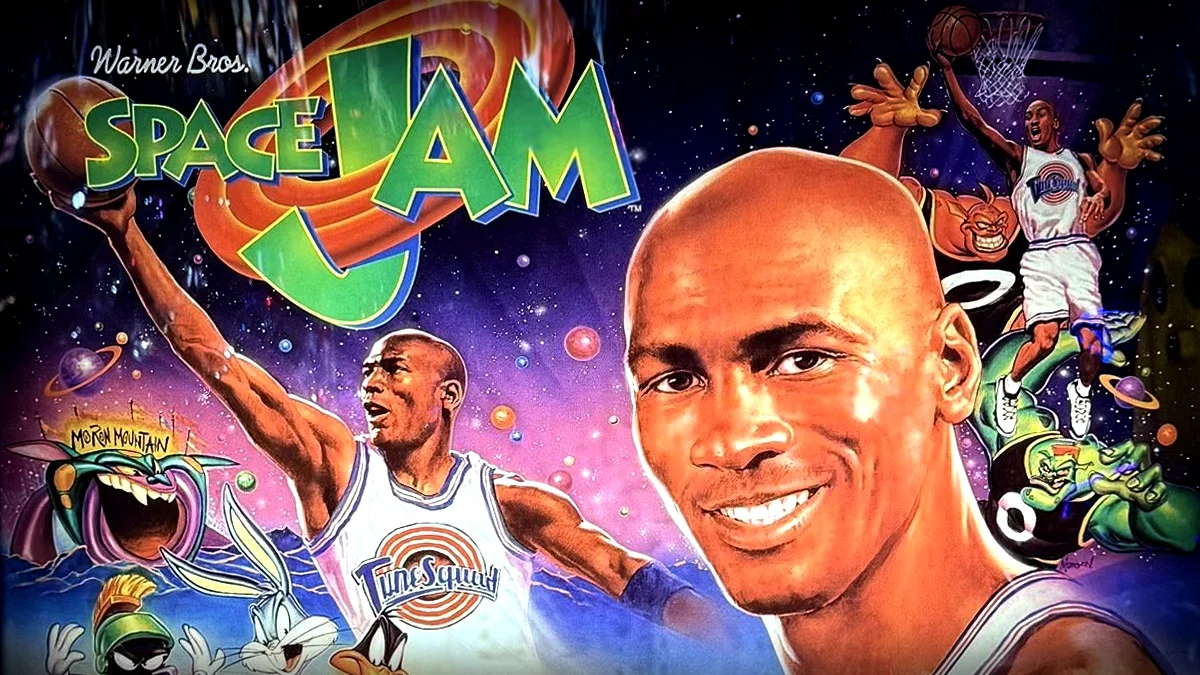 Backglass Pinball Space jam Sega